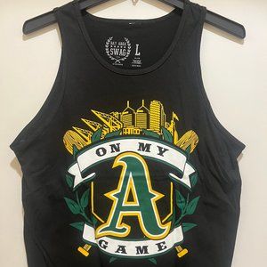 ON MY A GAME TANK TOP for Men By Bay Area Swag - Black Color Tank Top